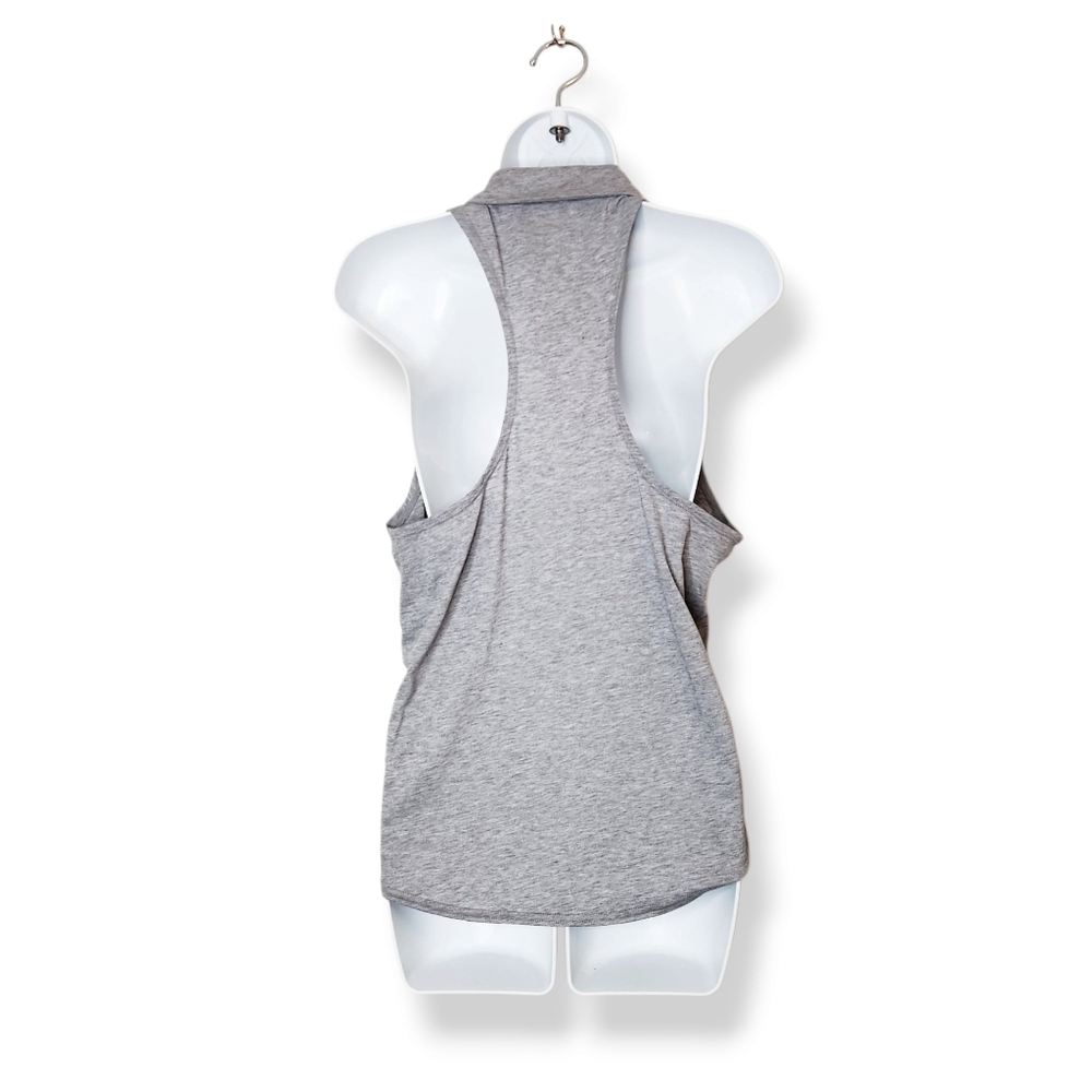 Nike Dri-Fit Women's Heathered Gray Sleeveless Racerback Tank Top Size Large - Picture 2 of 7